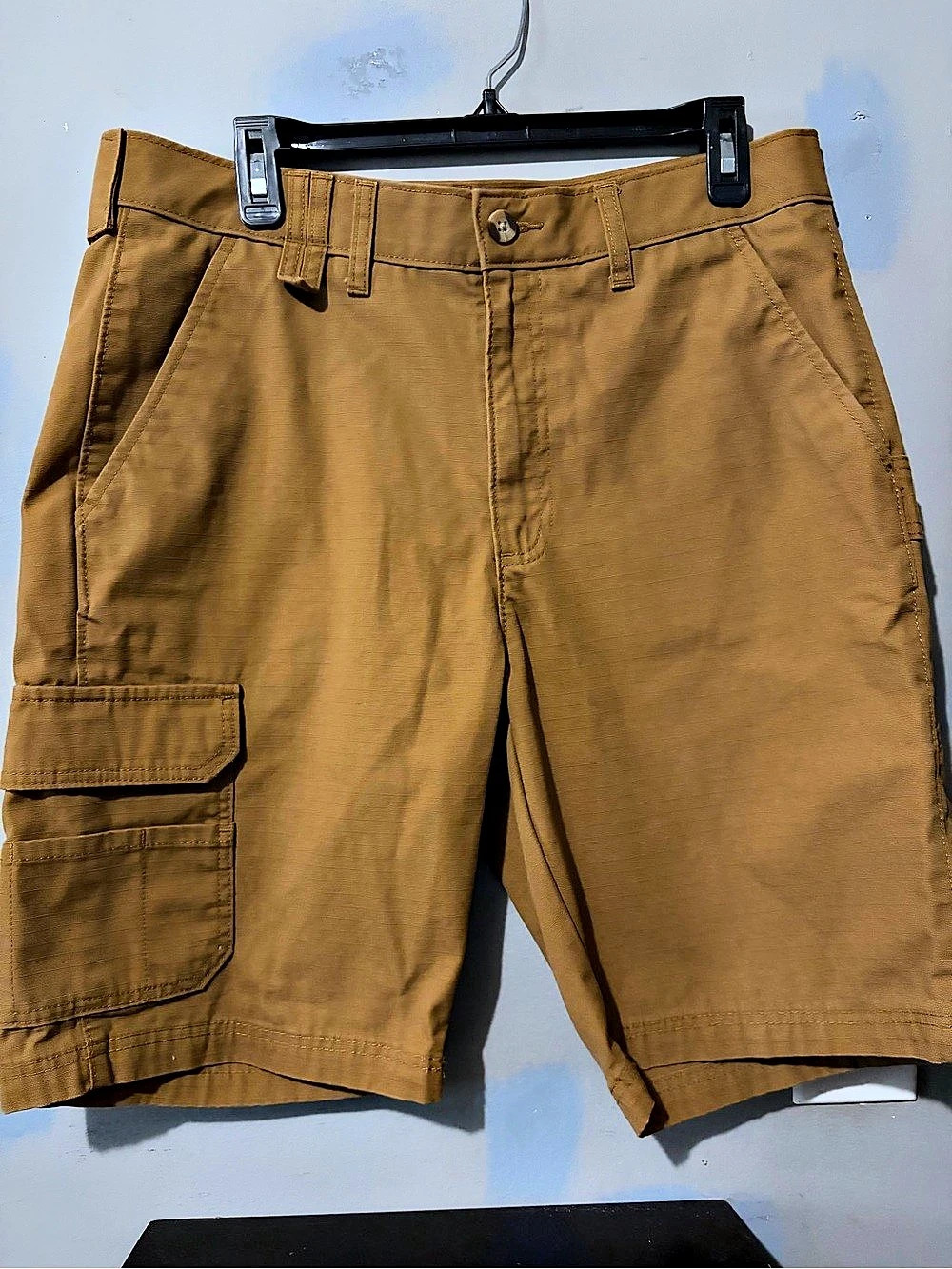 Brahma Men's Canvas Cargo Work Shorts Cargo Shorts Cotton Brown Size 32 Like New
